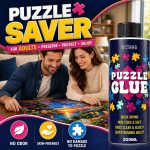 Clear Jigsaw Puzzle Glue with Applicators, Quick-Dry, 200mL | Glue for Puzzles to Frame, Non-Toxic, Non-Yellowing, Covers Up to 5,000 Pieces, Easily Preserves Finished Puzzles - Image 9