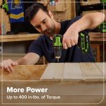 GREENWORKS 24V (8-TOOL) Combo (Drill, Impact Driver, Circular Saw, Reciprocating Saw, Jigsaw, Multi-Tool, Sander, Flashlight), 4.0Ah + (2) 2.0Ah (Power Bank) Batteries, (2) Cables, 65W Rapid Charger - Image 5