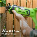 GREENWORKS 24V (8-TOOL) Combo (Drill, Impact Driver, Circular Saw, Reciprocating Saw, Jigsaw, Multi-Tool, Sander, Flashlight), 4.0Ah + (2) 2.0Ah (Power Bank) Batteries, (2) Cables, 65W Rapid Charger - Image 8