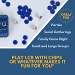 LCR® Left Center Right™ Dice Game - Blue Tin - Image 4