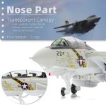 NUOTIE F-14A Tomcat 1/100 Metal Airplane Model Kits with Stand VF-84 Jolly Rogers DieCast Alloy Fighter Model Jet Replica Pre-Build Military Aircraft Collection for Display or Gift - Image 4