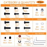 520pcs Universal RC Screw Kit Screws Assortment Set, Hardware Fasteners for Traxxas Redcat Arrma Axial RC4WD HSP HPI SCX10 Losi 1/8 1/10 1/12 1/16 Scale RC Crawler Cars Trucks - Image 3