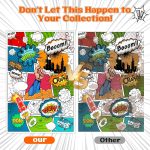 100 Pack Comic Book Bags and Boards Set 7.25x10.5 Inch Self-Sealing Bags with Archival Boards for Long-Term Storage & Protection - Image 5
