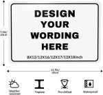 Made In Usa Custom Sign, Personalized Metal Signs, Custom Metal Sign For Office, Garage, Business,Shop, Street. For Outside Or Inside Use.(8x12 Inches) - Image 3
