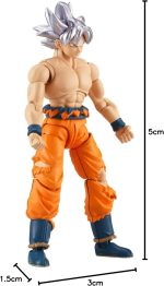 Bandai Namco - Dragon Ball Super - Goku Ultra Instinct, Dragon Ball Evolve 5" Action Figure | Dragonball Super 5 Inch Action Figure Evolve - Goku Ultra Instinct (Silver Hair) - Image 5