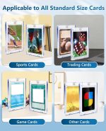 50ct Magnetic Card Holders: 35pt One Touch Card Holder for Trading Cards | U-V Protection Hard Cards Sleeves Case for Sports Game, Football, Baseball - Image 4