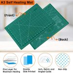 anezus Self Healing Sewing Mat, 12inch x 18inch Rotary Cutting Mat Double Sided 5-Ply Craft Cutting Board for Sewing Crafts Hobby Fabric Precision Scrapbooking Project - Image 4