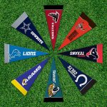 Rico Industries NFL Football Complete 4" x 9" Felt Mini Pennant League Set (Includes ALL Teams) - Image 4