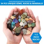 PIBEX Rock Collection Starter Kit - 54 Pcs Assorted Gemstones, Crystals, Rocks & Minerals, with Learning Book & ID Cards, Earth Science Kit Toy, A Geology Gift for Kids & Adults Ages 8+ - Image 5