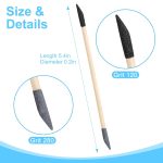 50PCS Premium Sanding Sticks, Double End Matchsticks Sanding Twigs of 120/280 Grit, Fine Detailing Polishing Sticks for Plastic Models/Wood/Metal/Small Area/Hole Sanding, 5.4 x 0.2 Inch - Image 5