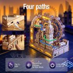 ROKR Marble Travel London, 3D Wooden Puzzles for Adults, Marble Run Kit Adults to Build, 3D Wooden Puzzle with LED, Unique Gift for Men Women - Image 4