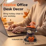 Halloween Highland Cow Witch Ornament, Orange | 2026 New Resin Witch Cow Figurine for Home Office, Halloween Pumpkin Highland Cow Resin Statue for Desk Mantel Shelf Ornament - Image 4