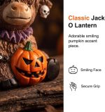 Halloween Highland Cow Witch Ornament, Orange | 2026 New Resin Witch Cow Figurine for Home Office, Halloween Pumpkin Highland Cow Resin Statue for Desk Mantel Shelf Ornament - Image 5