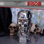 Nemesis Now Terminator 2 T-800 Head Box, Hand-Painted Resin, Official Movie Merchandise, Glowing Red Eyes, Hidden Storage Compartment, 21cm - Image 3