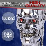 Nemesis Now Terminator 2 T-800 Head Box, Hand-Painted Resin, Official Movie Merchandise, Glowing Red Eyes, Hidden Storage Compartment, 21cm - Image 4