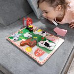Melissa & Doug Farm Wooden Chunky Puzzle (8 pcs) - FSC Certified | 8 Chunky Wooden Pieces, Stand-Up Farm Animals and Barn, Motor Skill Building Puzzle Play, Toddler Toys for Kids, Ages 2+ - Image 3