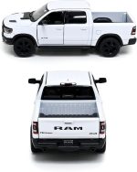 KiNSMART - 2019 Dodge Ram 1500 Pickup 1:46 O Scale 5" Die Cast Metal Model Toy Truck (White) - Image 3