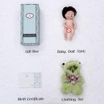 Reborn Baby Doll 10 Inch – Realistic Vinyl Sleeping Girl in Soft Green Frog Outfit – Comfort Doll Gift for Girls & Collectors - Image 4
