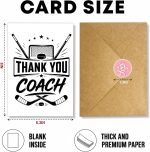 (8x5.3Inch) Hockey Thank You Card, Hockey Coach Appreciation Card | Sports Thank You Card for Hockey Player Trainer Teammate 1 - Image 6