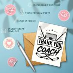 (8x5.3Inch) Hockey Thank You Card, Hockey Coach Appreciation Card | Sports Thank You Card for Hockey Player Trainer Teammate 1 - Image 7