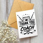 (8x5.3Inch) Hockey Thank You Card, Hockey Coach Appreciation Card | Sports Thank You Card for Hockey Player Trainer Teammate 1 - Image 9