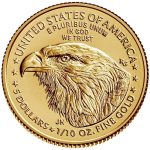 1986 - Present (Random Year) American Gold Eagle 1/10th oz Bullion Coin with Certificate of Authenticity $5 Seller Uncirculated - Image 3