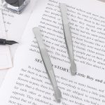 2 Pcs Stamp Tweezers Stainless Steel Stamp Collecting Supplies Philately Stamps Collector Tools Flat Wide Tip Precision Tweezers for Stamps, Documents, Photo Development - Image 3