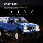 RC Crawler WPL C24 RC Rock Crawler RC Truck 4x4 Off Road RTR | 1/16 Scale Remote Control Truck All Terrain 2.4 GHz with Proportional Steering LED Lights Hobby Toys Adult - Image 5
