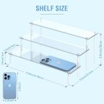 Acrylic Display Risers, 3 Tier Perfume Organizer, Clear Cupcake Stand | Large Shelf Risers for Figures, Dessert Shelves for Party, Display Holder for Decoration and Organizer - Image 3