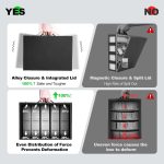 ZLCA Trading Card Storage Box 5-Row with Handle, MTG Storage Box | Holds 3900+ Cards with Commander Display, Top Loaders Organizer Case for TCG PTCG Sport Card(Black) - Image 5