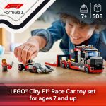 LEGO City F1 Display Truck with Audi F1 Race Car - Building Toy for Boys & Girls, Ages 7+ - F1 Car Toy for Pretend Play - Gift for Birthdays - 60493 - Image 3