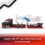 LEGO City F1 Display Truck with Audi F1 Race Car - Building Toy for Boys & Girls, Ages 7+ - F1 Car Toy for Pretend Play - Gift for Birthdays - 60493 - Image 4