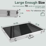34in*22in Silver Card Show Display Case Aluminum,Trading Card Display Case - Image 3
