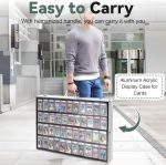 34in*22in Silver Card Show Display Case Aluminum,Trading Card Display Case - Image 5