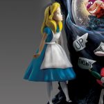 The Bradford Exchange Disney Alice in Wonderland Illuminated Musical Glitter Globe – Light-Up Cheshire Cat Figurine with Movie Music - Image 4