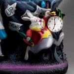 The Bradford Exchange Disney Alice in Wonderland Illuminated Musical Glitter Globe – Light-Up Cheshire Cat Figurine with Movie Music - Image 5