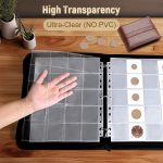 BYSTER Coin Collection Book, 30 Pack 600 Pockets Coin Sleeves, Coin Collection Holder Album, Coin Collection Organizer Storage Box Case (Coin Flips Not Included), Reddish Brown - Image 5