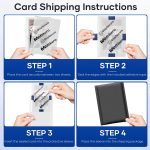 120 Pack Trading Card Shipping Protectors, 4'' x 6'' Plastic Card Protector with Protective Sleeves and Tape Rolls Fit for PSA Graded Cards - Image 4