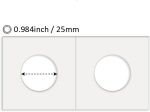 Boen 100PCS Coin Flips 25mm/0.98 Inch for Quarter | Coin Holders for Colletors The Coin Collection Supplies The Coin Cardboard Coin Flips for Coin Collection - Image 3