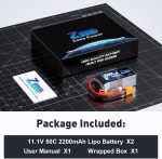Zeee 3S Lipo Battery 2200mAh 11.1V 50C Shorty Pack Battery with XT60 Plug for RC Car Truck RC Vehicles Boat Drone RC Airplane Quadcopter Helicopter FPV Racing Hobby Models(2 Pack) - Image 6