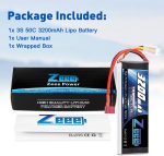 Zeee 3S Lipo Battery 2200mAh 11.1V 50C Shorty Pack Battery with XT60 Plug for RC Car Truck RC Vehicles Boat Drone RC Airplane Quadcopter Helicopter FPV Racing Hobby Models(2 Pack) - Image 7