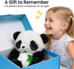 Stuffed Animal Panda Plush Toy, Ultra Soft Teddy Bear Plushie with Cuddly Body, Classic Comforting Snuggle Buddy, Birthday Gift for Kids Toddlers Girls Boys - Image 4
