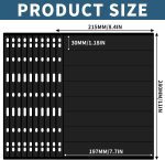 10 Sheets 20 Pages Postage Stamp Album Sleeves, 8 Pockets 7.7x 1.18in, Black Page - Image 3