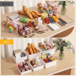 6 Pack Acrylic Risers for Display Acrylic Cube Boxes Risers Display Stands with Hollow Bottoms Decorative Stand for Jewelry Candy Table Decor 6 Sizes(White,7 to 12 Inch,Square) - Image 5