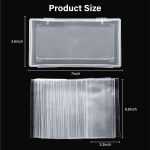 100 Pack Paper Money Holders with Plastic Storage Case, Clear Thicken Paper Money Currency Collection Sleeves Protector OPP Bag - Image 3