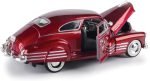 1948 Chevy Aerosedan Fleetline, Red - Motormax Premium American 73266-1/24 Scale Diecast Model Car, Unisex-Children - Image 3