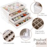 Bfttlity Acrylic Rock Display Case, 72 Grids Rock Collection Box for Kids | Clear Collection Display Cases for Stones Collectibles Gemstone Crystals Storage - Image 4