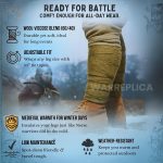 warreplica WW1 US Army M1910 Puttees Leggings Wraps/WW1 US Army Leg Wraps Gear Putty–Historical Reproduction Military Gaiters - Image 7