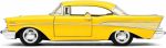 KiNSMART 1957 Chevy Bel Air Coupe 1:40 Scale 5" Die Cast Metal Classic Toy Car (Yellow) - Image 3
