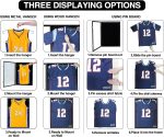 IHEIPYE Jersey Display Frame Case Lockable, Large Sport Jersey Shadow Box with UV Protection Acrylic and Hanger for Baseball Basketball Football Soccer Hockey Shirt and Uniform,Black - Image 6